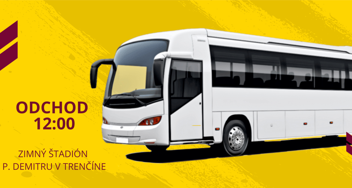 Sobotňajší autobus vyráža o 12:00 z Trenčína